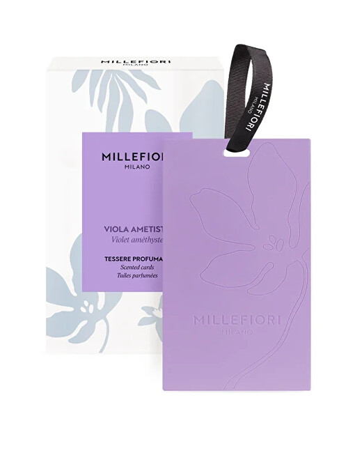 Millefiori Milano Viola Ametista Scented Cards 3 pcs namų kvapas Millefiori Milano Viola Ametista Scented Cards 3 pcs namų kvapas