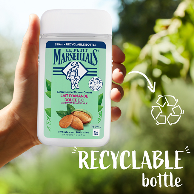 Le Petit Marseillais Cream shower gel BIO Sweet Almond Milk Shower Cream 250ml Moterims