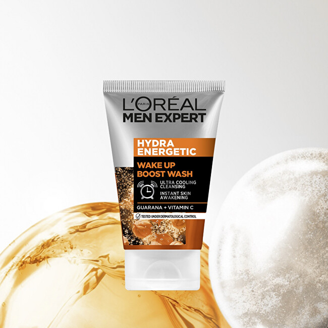 L&acute;Or&eacute;al Paris Cleansing facial gel Men Expert Wake-up Effect (Face Wash) 100 ml 100ml makiažo valiklis
