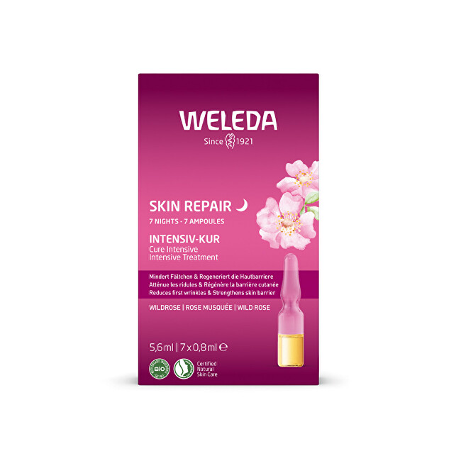 Weleda 7-day intensive treatment Wild rose Skin Repair (Intensive Treatment) 7 x 0.8 ml 0.8ml Moterims