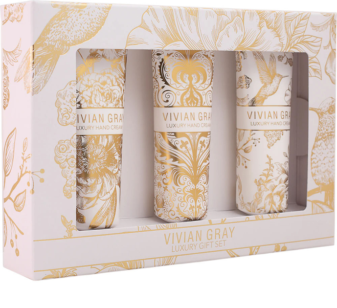 Vivian Gray White Velvet Set Hand Cream Gift Set Moterims