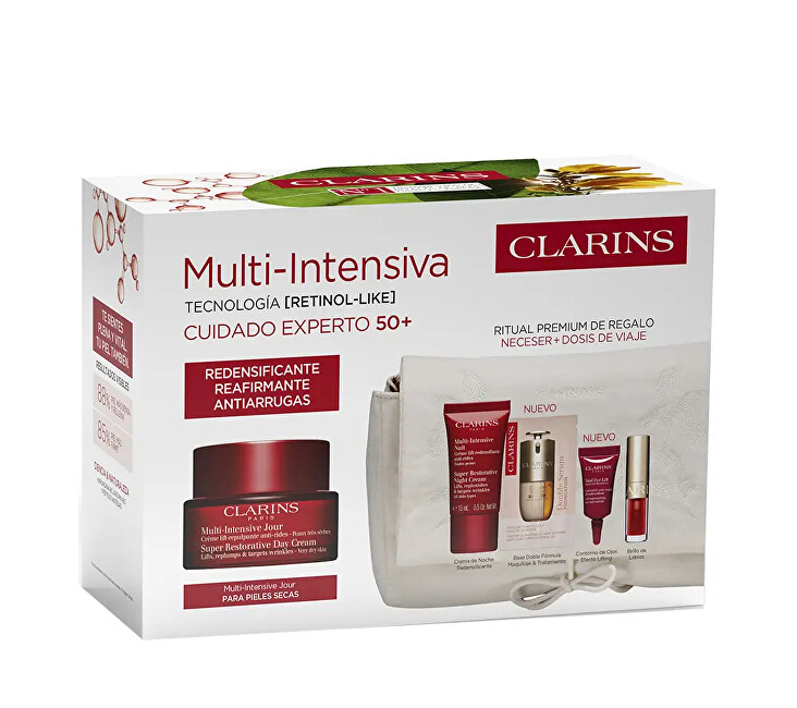 Clarins Multi Intensiva dry skin gift set vietinės priežiūros priemonė