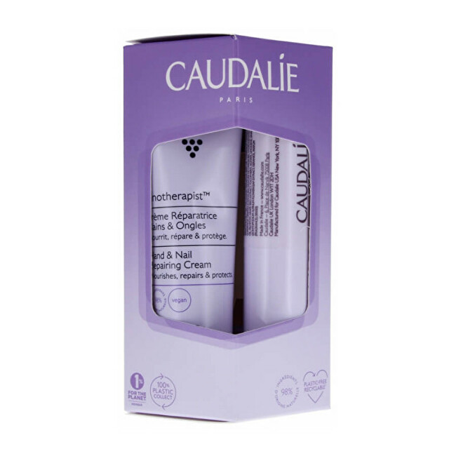 Caudalie Vinotherapist hand and lip care gift set (Hand & Lip Care Duo) rankų kremas