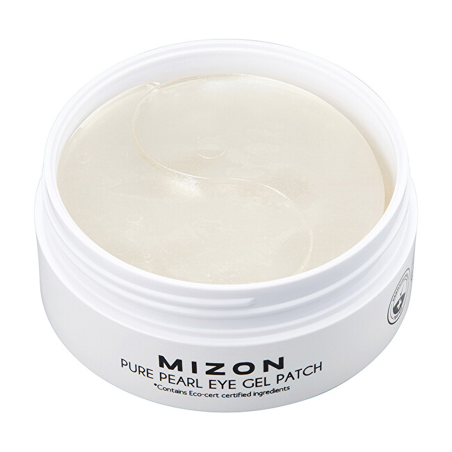 Mizon Premium eye hydrogel mask with white pearl and diamond for wrinkles and skin lightening Pure Pearl ( Moterims