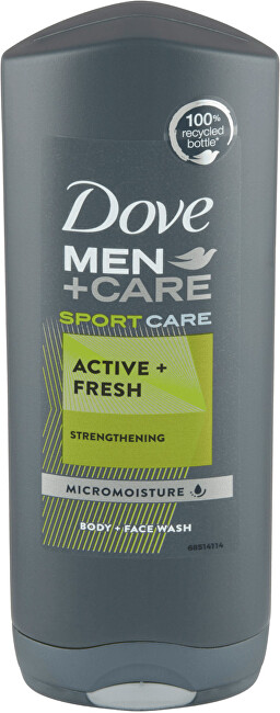 Dove Refreshing Shower Gel for Men Sport Active Fresh Men + Care ( Body and Face Wash) 400ml Vyrams