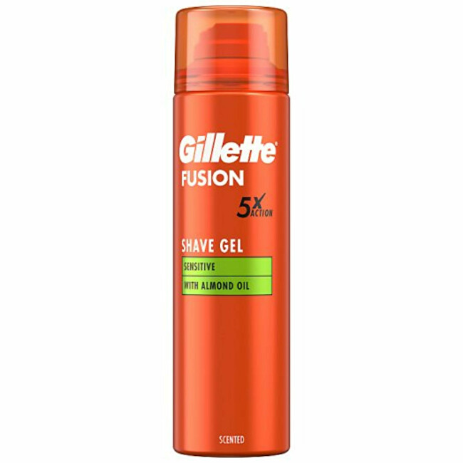 Gillette Fusion Sensitiv e Almond Oil shaving gel (Shave Gel) 200 ml 200ml Vyrams Gillette Fusion Sensitiv e Almond Oil shaving gel (Shave Gel) 200 ml 200ml Vyrams