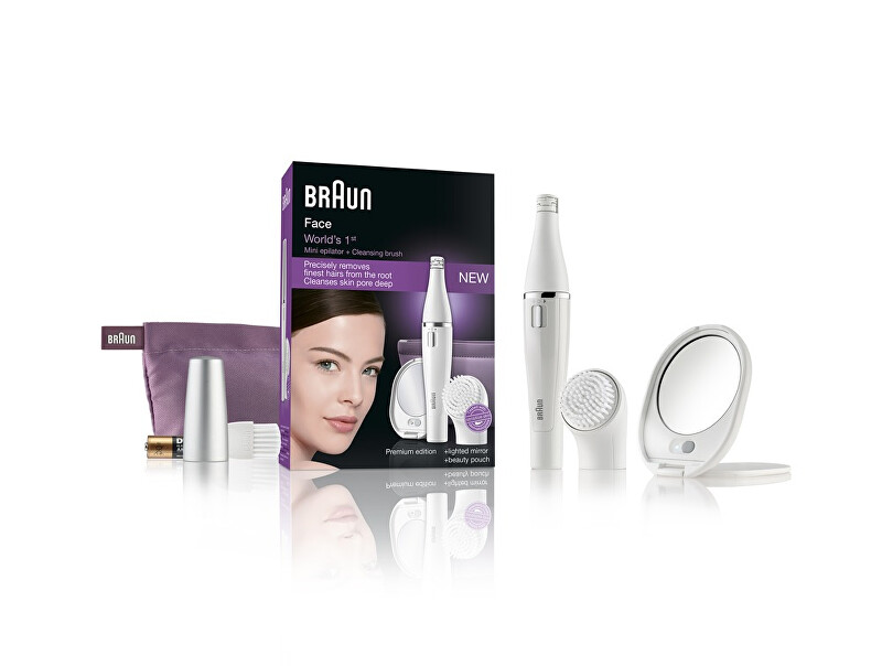 Braun Face epilator with Face 830 cleansing brush depiliavimo prietaisas