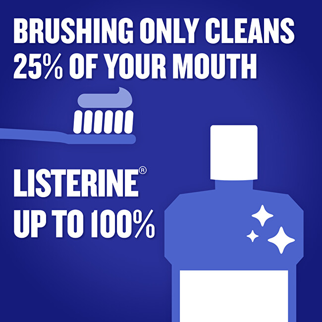 Listerine Advanced Nightly Reset Mild Taste Mouthwash 500ml dantų skalavimo skystis