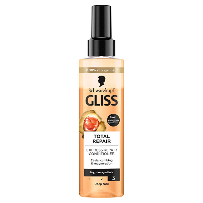 Gliss Kur Leave-in conditioner for dry, damaged hair Total Repair 200 ml 200ml nenuplaunama plaukų priežiūros priemonė