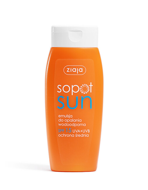 Ziaja Voděodoln&eacute; ml&eacute;ko na opalov&aacute;n&iacute; SPF 15 Sun (Emulsion) Apsauginė priemonė nuo saulės Moterims