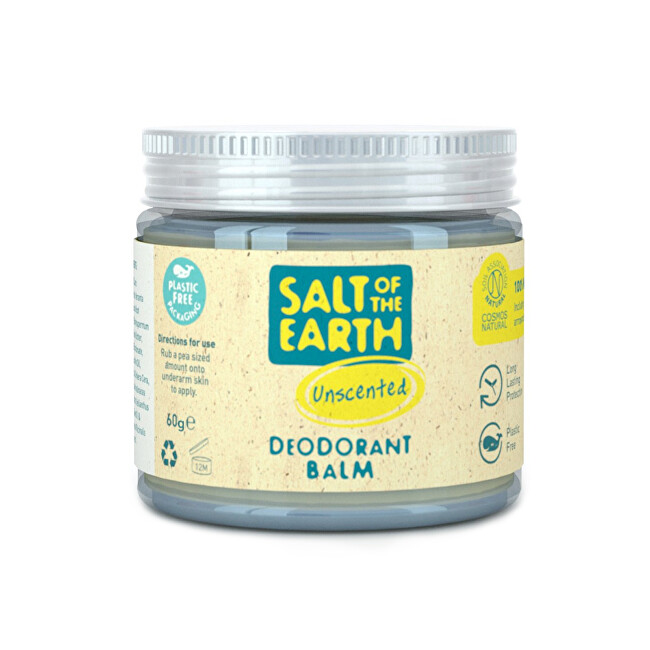Salt Of The Earth Přírodní minerální deodorant bez vůně Unscented (Deodorant Balm) 60 g dezodorantas