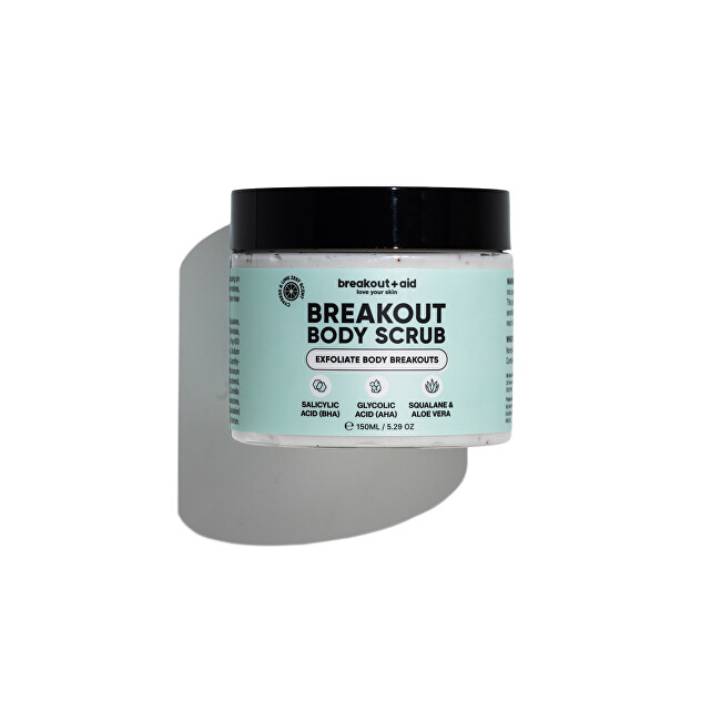 Breakout+aid Body scrub for acne-prone skin with AHA and BHA Aknė ir spuogai Moterims