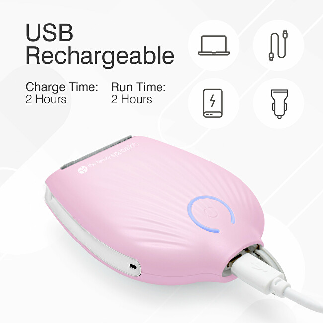 Rio-Beauty Go Smooth Pink Women&acute;s Travel Shaver skustuvas