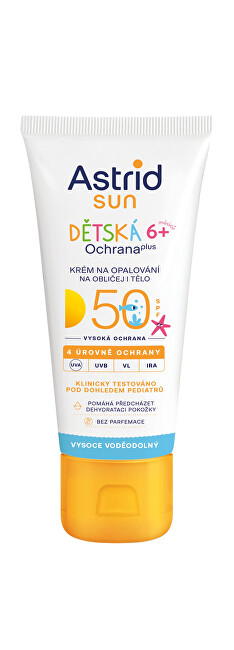Astrid Children´s sun cream for face and body SPF 50 Sun 75 ml 75ml Vaikams