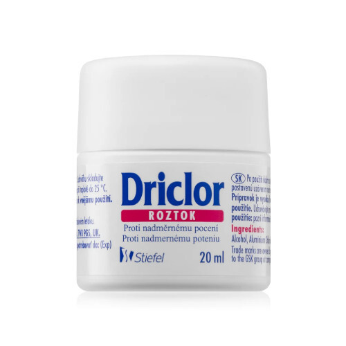 Driclor Antiperspirant Roll-On Anti-Sweating Solution 20 ml 20ml Unisex