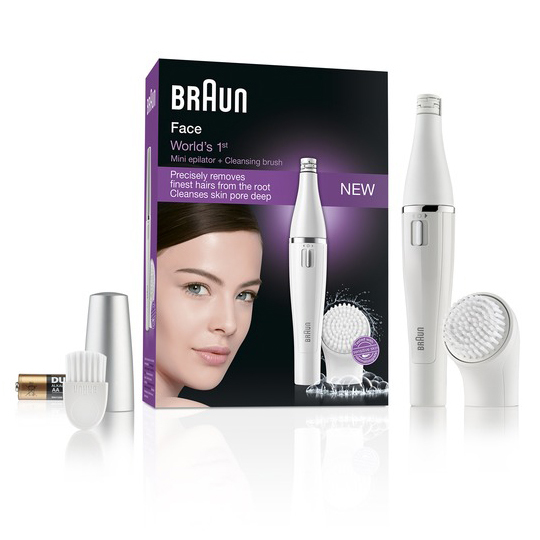 Braun Facial epilator 2 in 1 Face 810 White Moterims