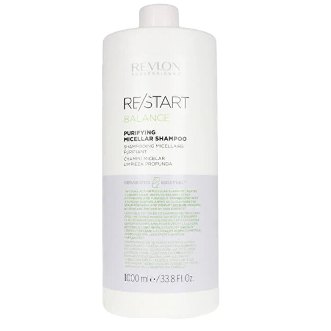 Revlon Professional Restart Balance Cleansing Shampoo (Purifying Micellar Shampoo) 1000ml šampūnas