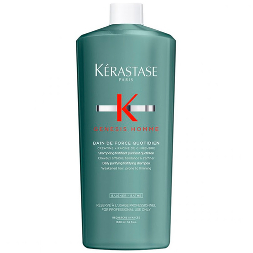 K&eacute;rastase Cleansing and nourishing shampoo for weak hair with a tendency to fall out Genesis Homme Bain de Force Quotidien (Shampoo) 250ml &scaron;ampūnas