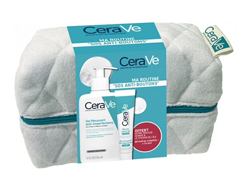 CeraVe Sos Anti-Boutons Gift Set makiažo valiklis