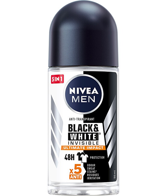 Nivea Ball antiperspirant Men Black & White Invisible Ultimate Impact 50 ml 50ml Vyrams