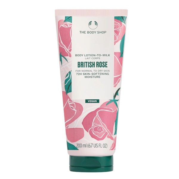 The Body Shop Body lotion for normal to dry skin British Rose (Body Lotion) 200 ml 200ml Moterims