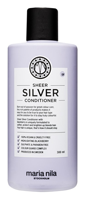 Maria Nila Hydrating Conditioner Neutralizing Yellow Hair Tones Sheer Silver (Conditioner) 100ml Moterims
