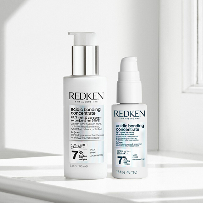 Redken Intensive day and night serum for restoring damaged hair Acidic Bonding Concentrate (24/7 Night & Day Serum) 45ml atstatomoji plaukų priežiūros priemonė