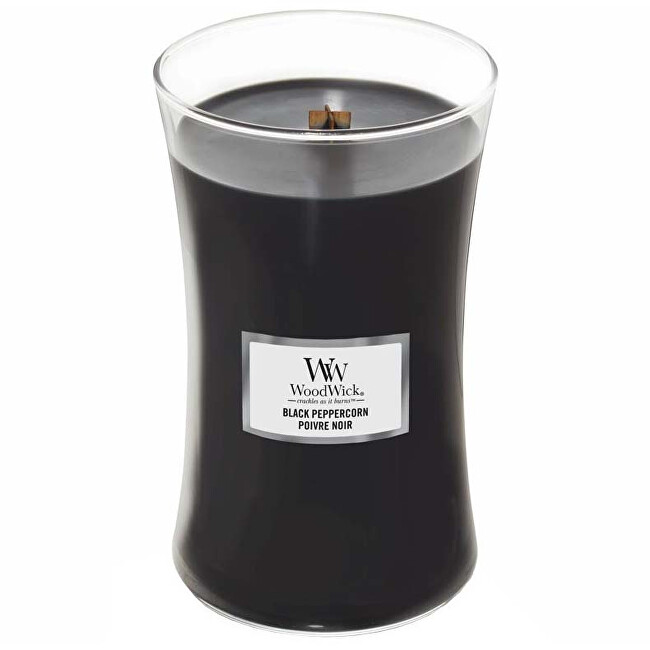 WoodWick Scented candle vase large Black Peppercorn 609.5 g Unisex