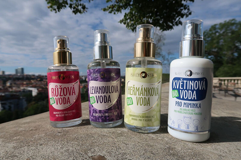 Purity Vision Organic rose water 50ml kremas kaklui/dekolte