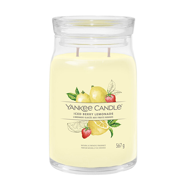 Yankee Candle Aromatic candle Signature large glass Iced Berry Lemonade 567 g Unisex