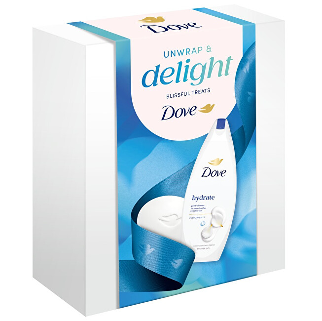 Dove Unwrap & Delight Set - D&aacute;rkov&aacute; sada Vonios ir du&scaron;o priemonė Moterims