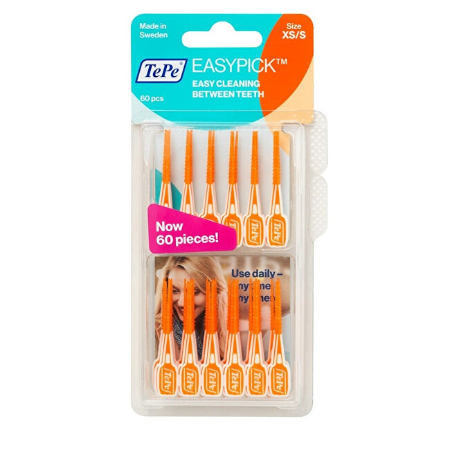 TePe Rubberized toothpicks Easypick XS/S orange 36 ks Unisex