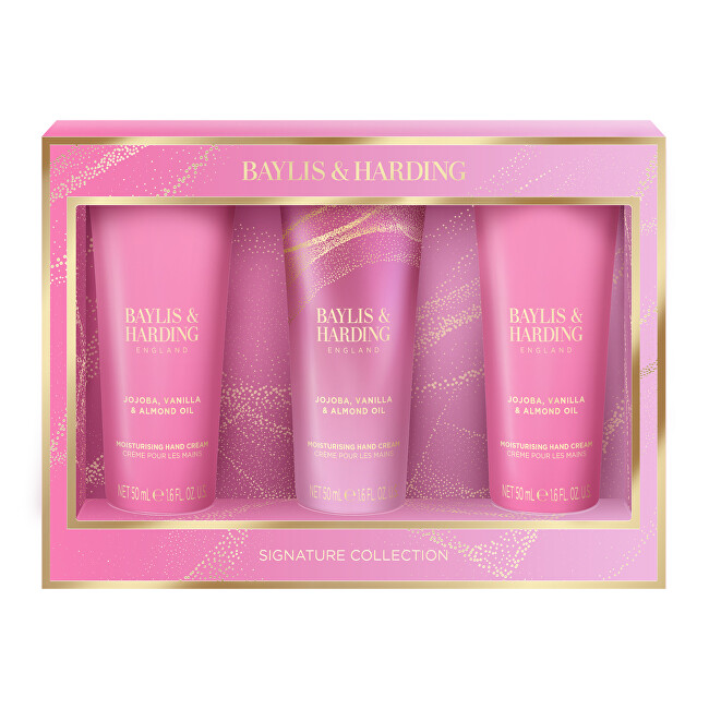 Baylis & Harding Jojoba, Vanilla & Almond Oil Hand Cream Gift Set 3 pcs Moterims