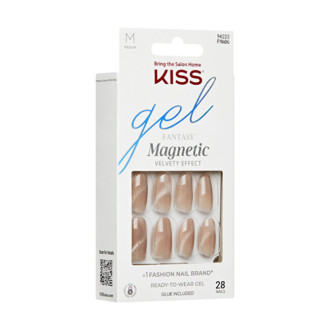 Kiss Gel nails Gel Fantasy Magnetic (Drama) 28 pcs priemonė nagams