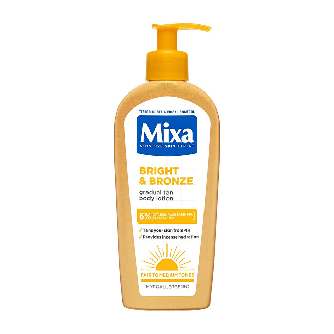 Mixa Bright and Bronze self-tanning lotion for gradual tanning 250 ml 250ml Moterims