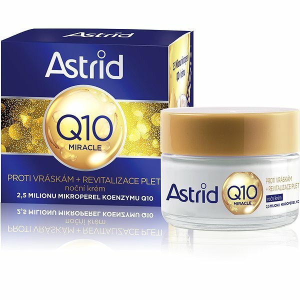 Astrid Night cream against wrinkles Q10 Miracle 50 ml 50ml vietinės priežiūros priemonė
