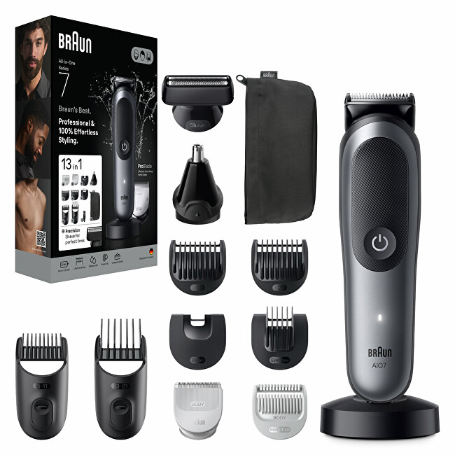 Braun Series 7 AIO7560 13-in-1 Multifunctional Trimmer plaukų segtukas