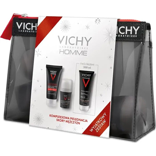 Vichy VICHY Homme Set (M): Anti-Aging Moisturizer 50ml, Anti Perspirant 50 ml, Gel Douche 200 ml Homme Str 50ml Vyrams