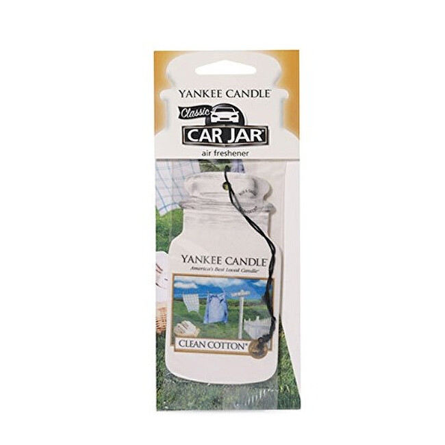 Yankee Candle Paper car tag Clean Cotton 1 pc automobilio gaiviklis