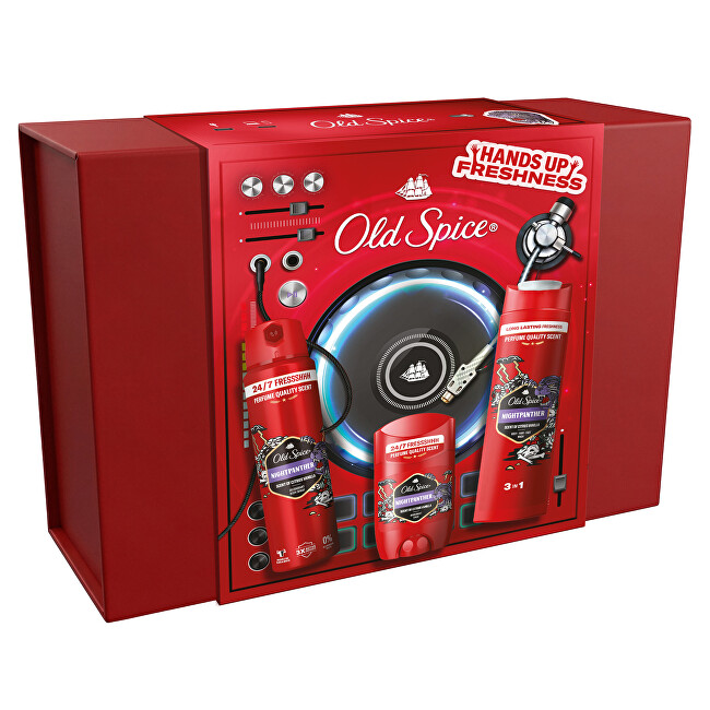Old Spice Night Panther Gaming Box - D&aacute;rkov&aacute; sada Vonios ir du&scaron;o priemonė Vyrams