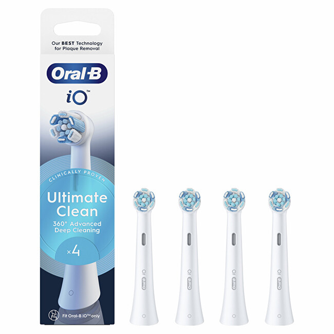 Oral B Ultimate Clean iO White replacement brush heads 4 pcs Unisex