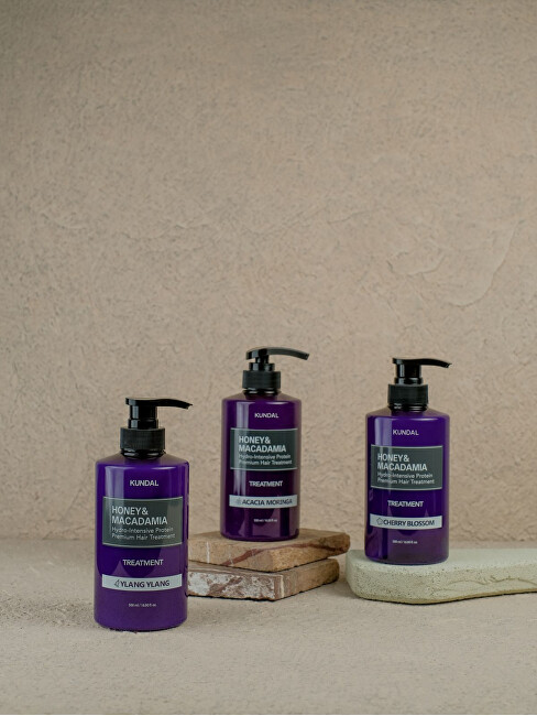 KUNDAL Hydrointensive Protein Hair Treatment Honey & Macadamia Cherry Blossom (Treatment) 500ml &scaron;ampūnas