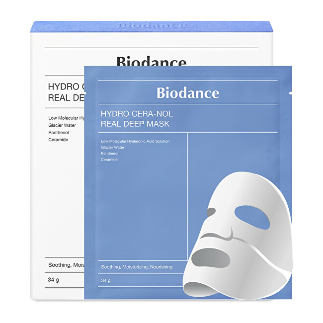 Biodance Hydro Cera-Nol Real Deep Mask kaukė su keramidais 4 vnt. 4 vnt. Moterims Rinkinys