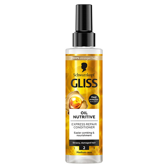 Gliss Kur Regenerating express balm Oil Nutritive Conditioner 200 ml 200ml atstatomoji plaukų priežiūros priemonė