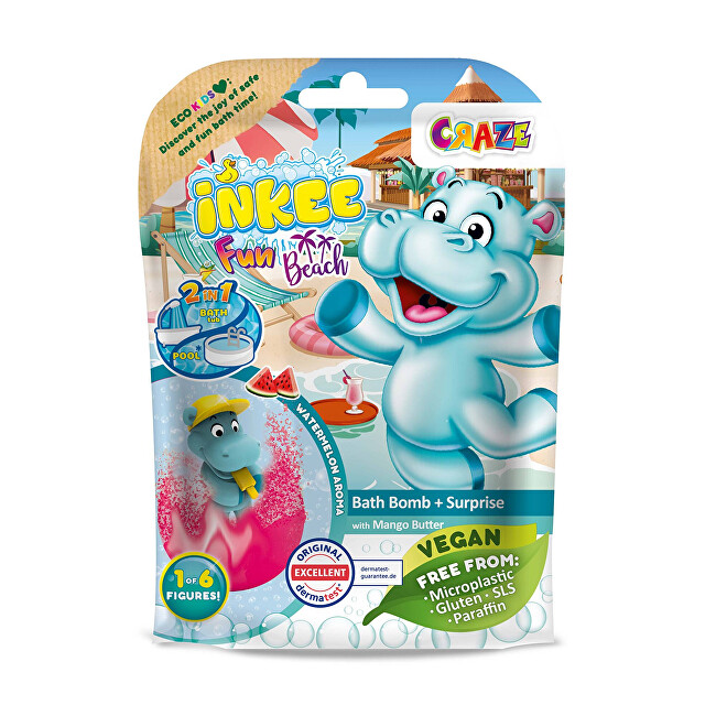 INKEE Bath bomb with a surprise Fun Beach Vonios ir du&scaron;o priemonė