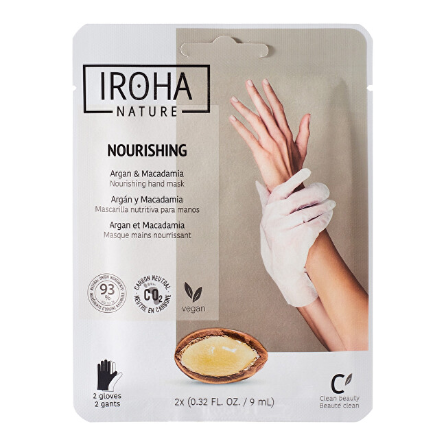 Iroha Nourishing Hand Mask 2 x Rankų priežiūros priemonė Moterims