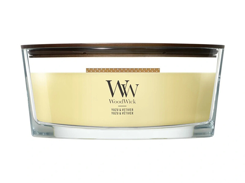 WoodWick Scented candle ship Yuzu & Vetiver 453.6 g kvepianti žvakė