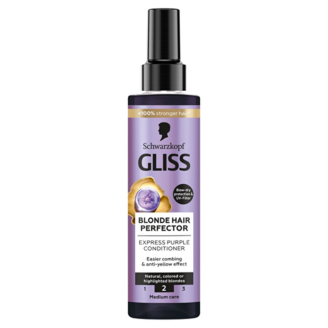 Gliss Kur Blonde Hair Perfector Purple Conditioner Regenerating Mask 200 ml 200ml plaukų balzamas