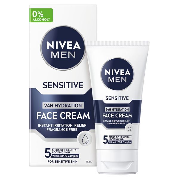 Nivea Moisturizing cream for men Sensitive (Face Cream) 75 ml 75ml Unisex