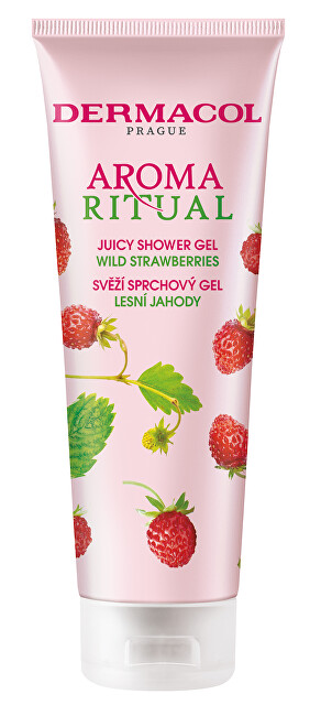 Dermacol Fresh shower gel Wild Strawberries Aroma Ritual (Juicy Shower Gel) 250 ml 250ml Moterims